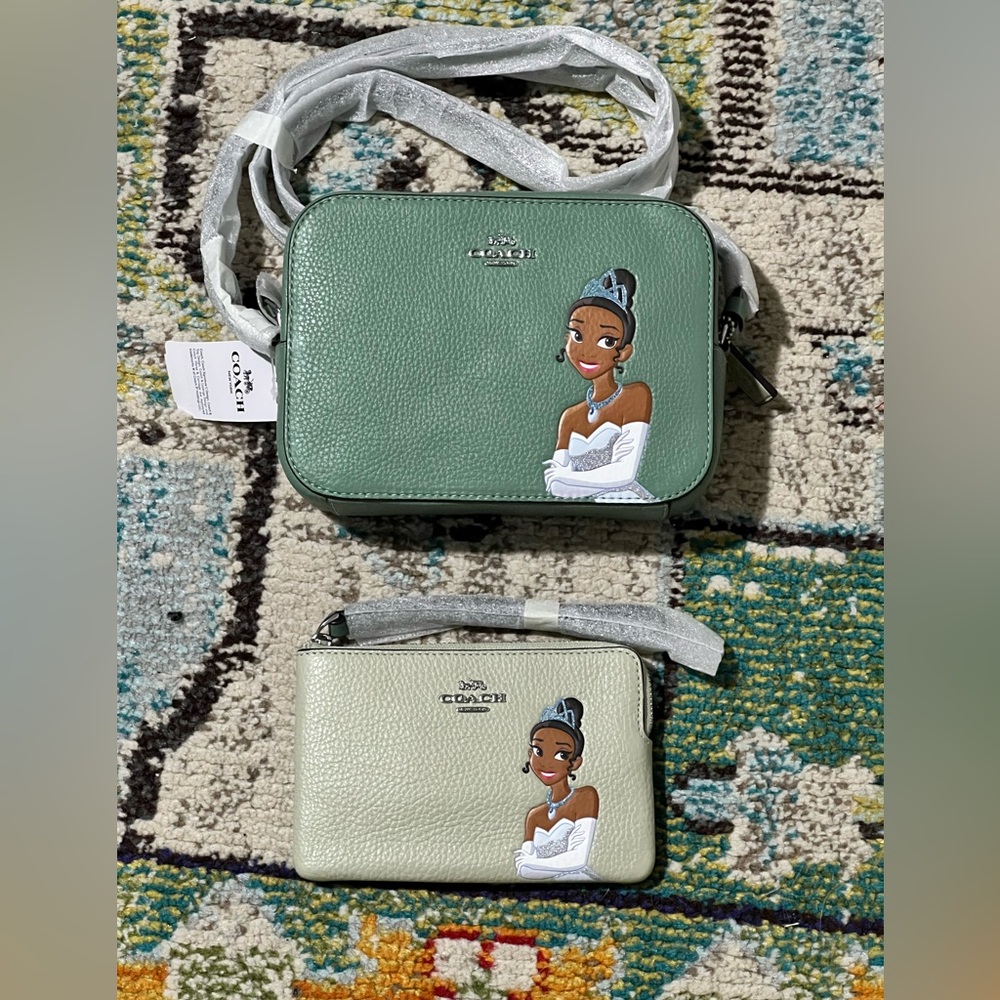 Coach Disney’s Princess Tiana Crossbody Bag and Wallet with Princess Design